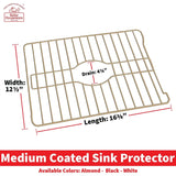 Better Houseware Medium Sink Protector, Almond
