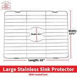 Better Houseware Stainless Steel Sink Protector, Large
