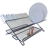 Better Houseware Folding Dish Rack, Black