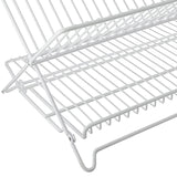 Better Houseware Folding Dish Rack, White