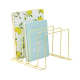 Better Houseware 4-Section Large Vertical Organizer, Brass