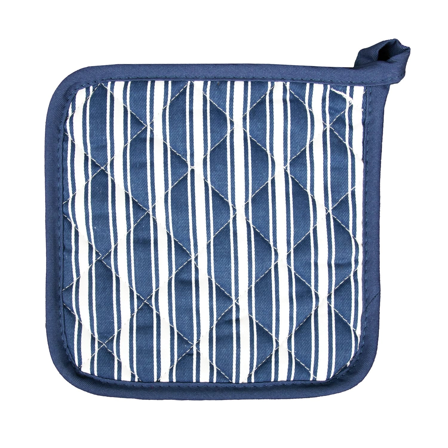 Better Houseware Striped Pot Holder, Blue
