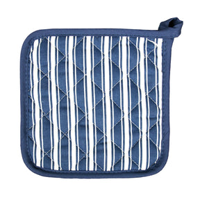 Better Houseware Striped Pot Holder, Blue