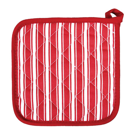 Better Houseware Striped Pot Holder, Red