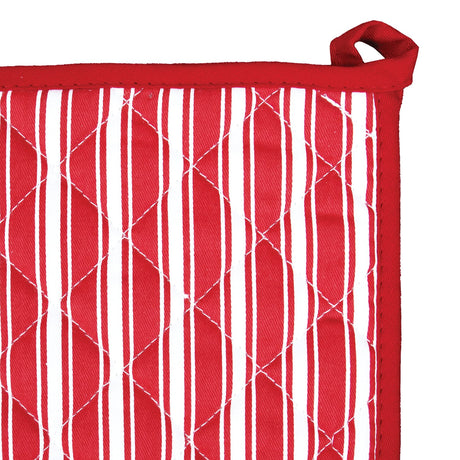Better Houseware Striped Pot Holder, Red