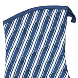 Better Houseware Striped Oven Mitt, Blue
