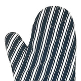Better Houseware Striped Oven Mitt, Black