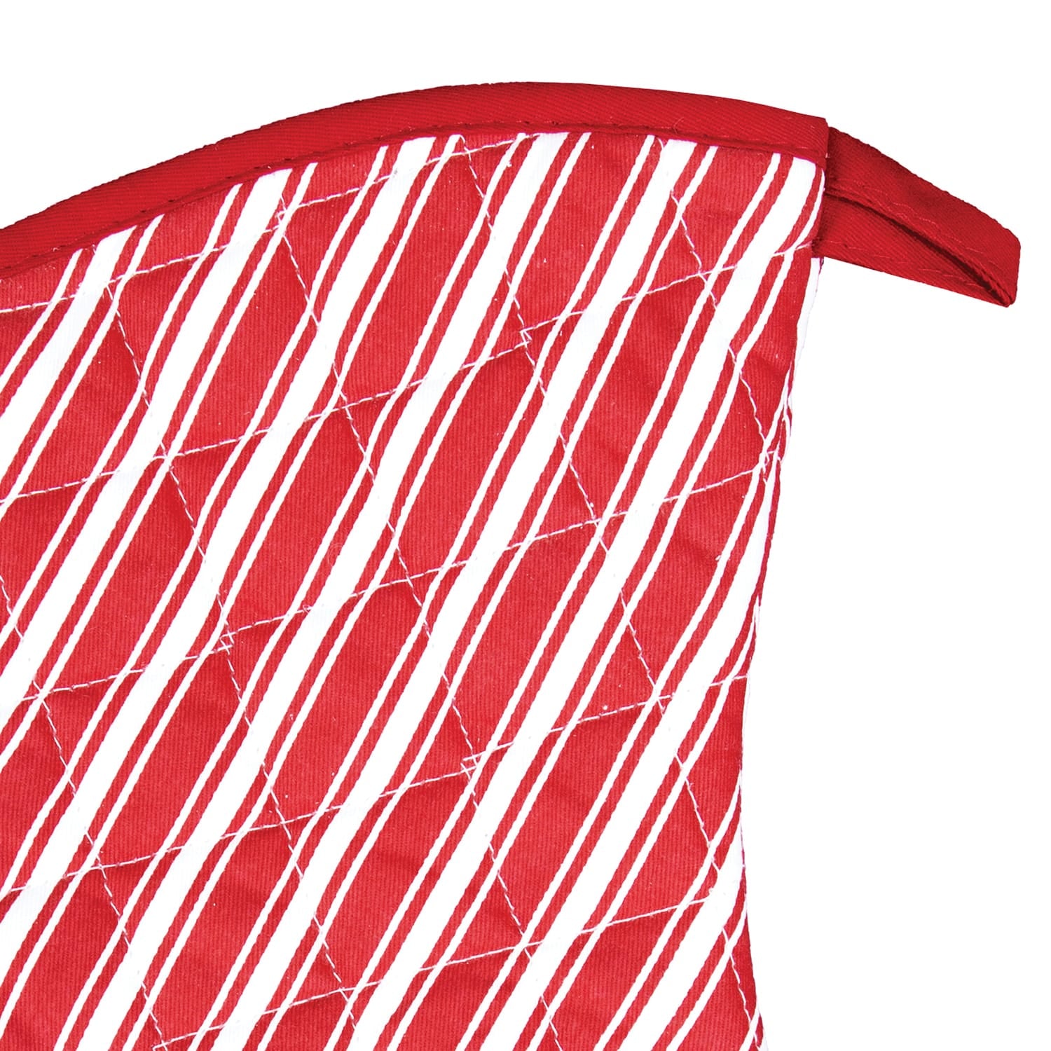 Better Houseware Striped Oven Mitt, Red