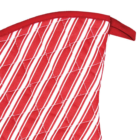 Better Houseware Striped Oven Mitt, Red