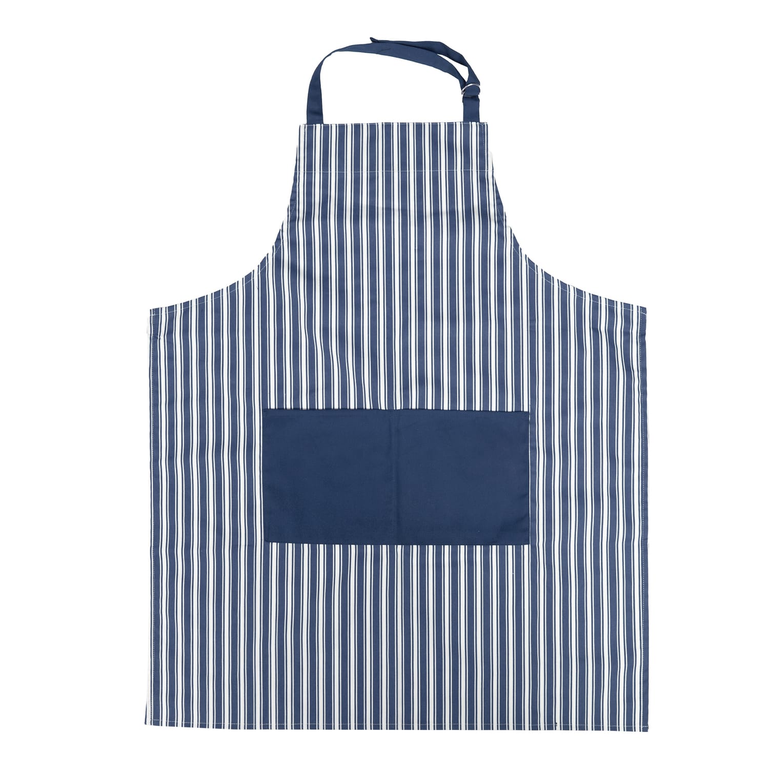 Better Houseware Adjustable Striped Apron, Blue