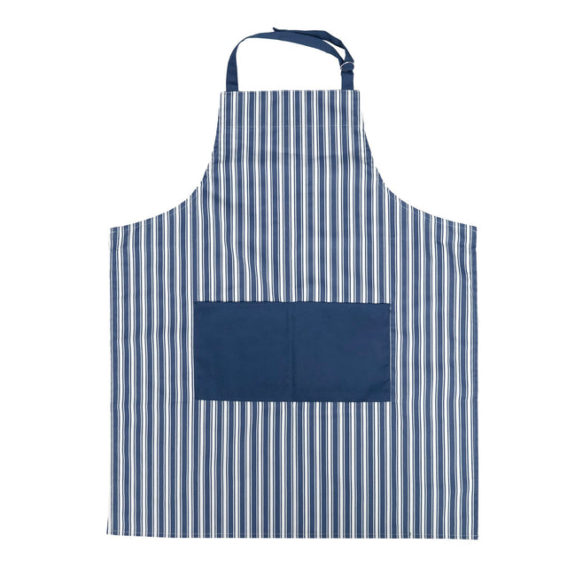 Better Houseware Adjustable Striped Apron, Blue