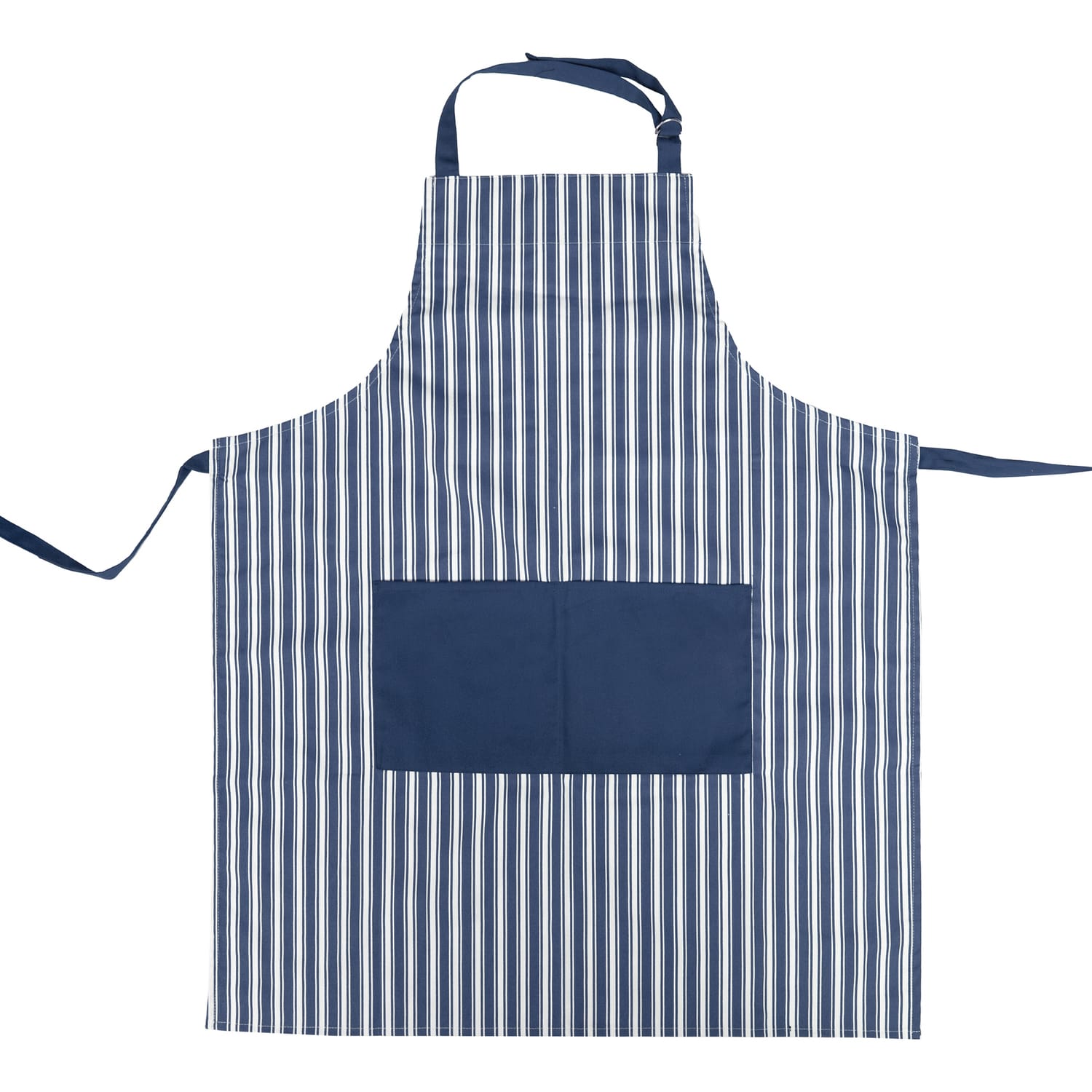 Better Houseware Adjustable Striped Apron, Blue