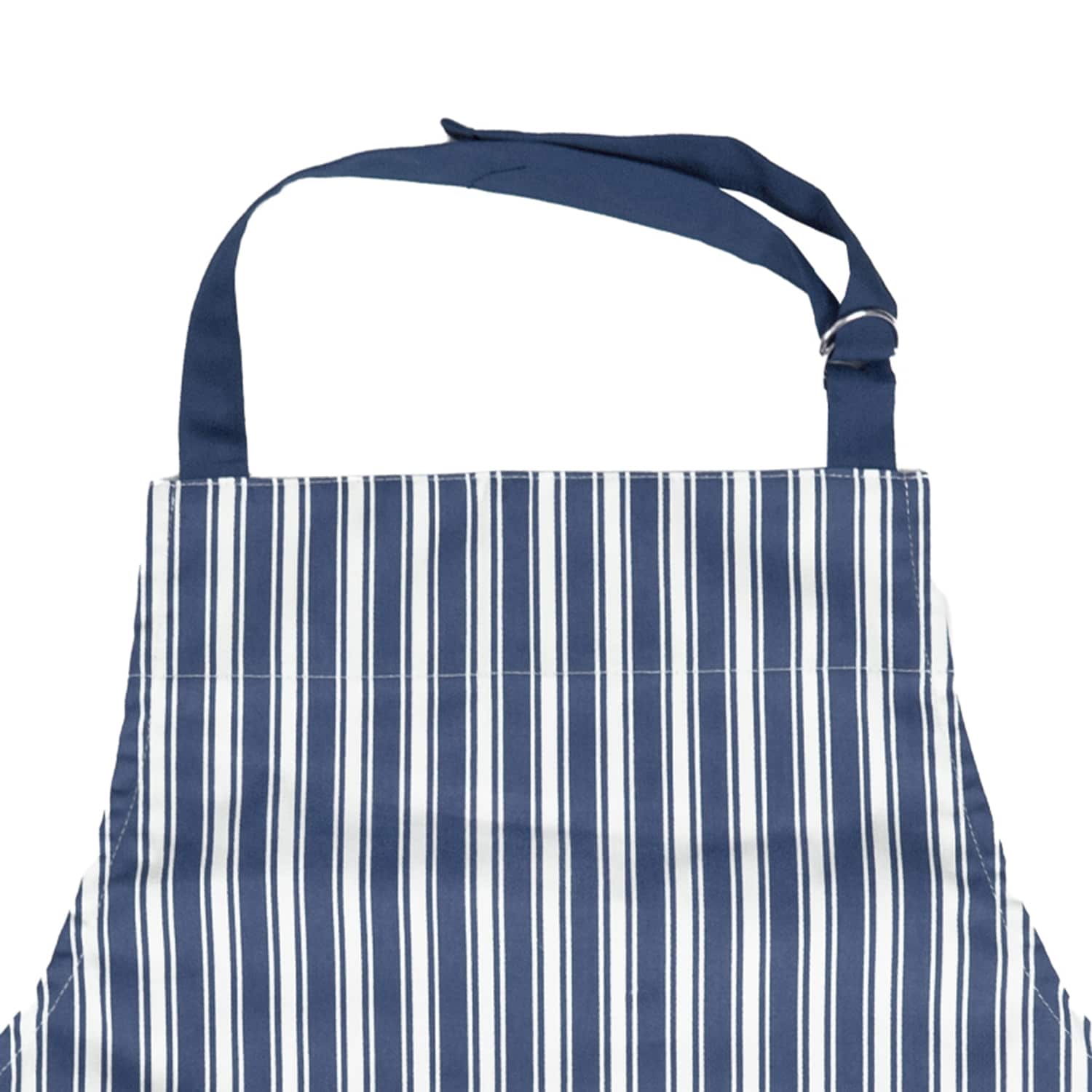 Better Houseware Adjustable Striped Apron, Blue