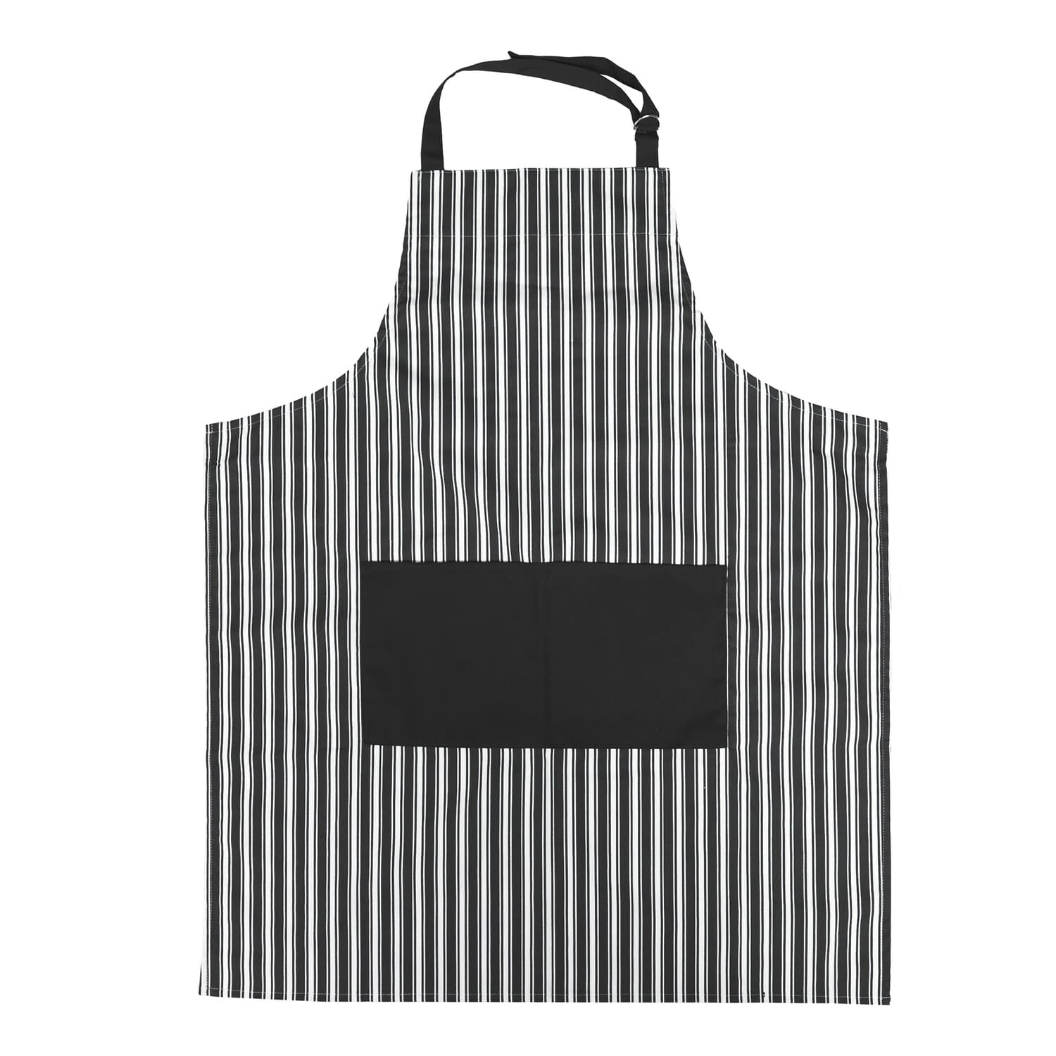 Better Houseware Adjustable Striped Apron, Black