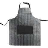 Better Houseware Adjustable Striped Apron, Black
