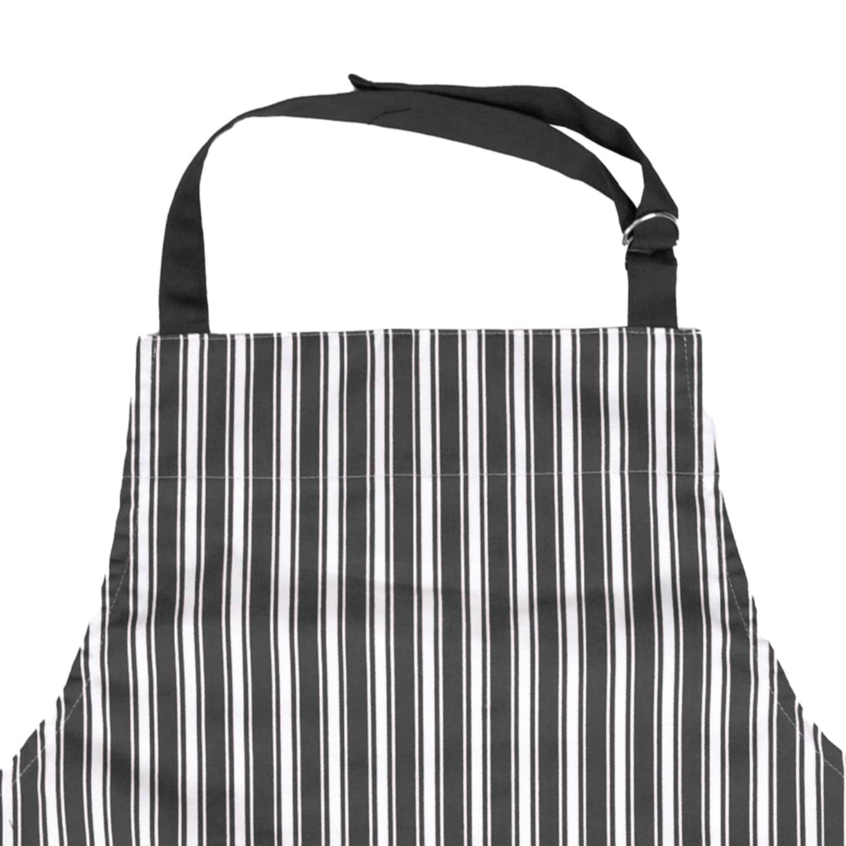 Better Houseware Adjustable Striped Apron, Black