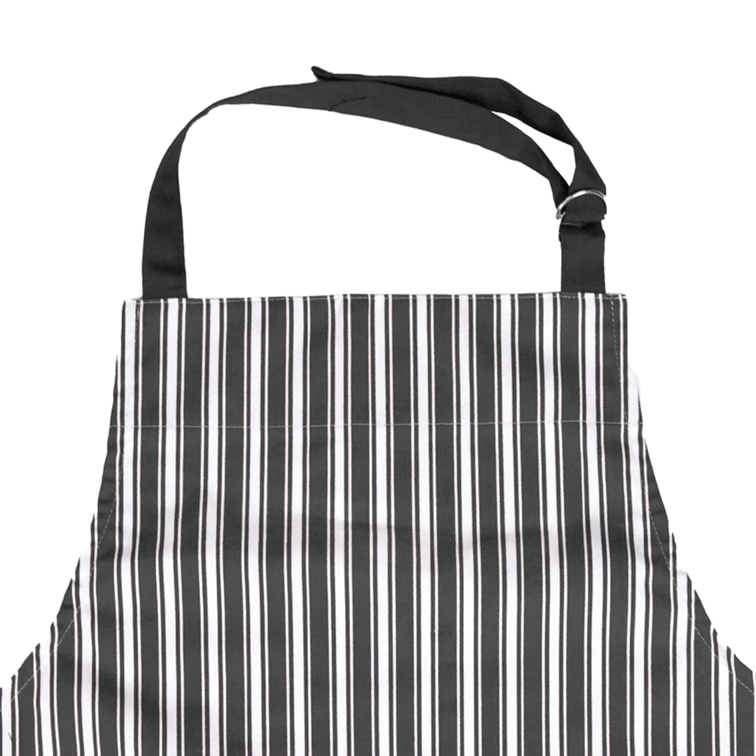 Better Houseware Adjustable Striped Apron, Black