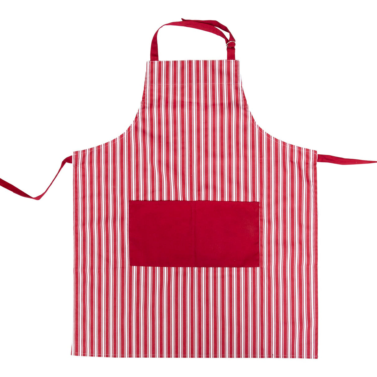 Better Houseware Adjustable Striped Apron, Red