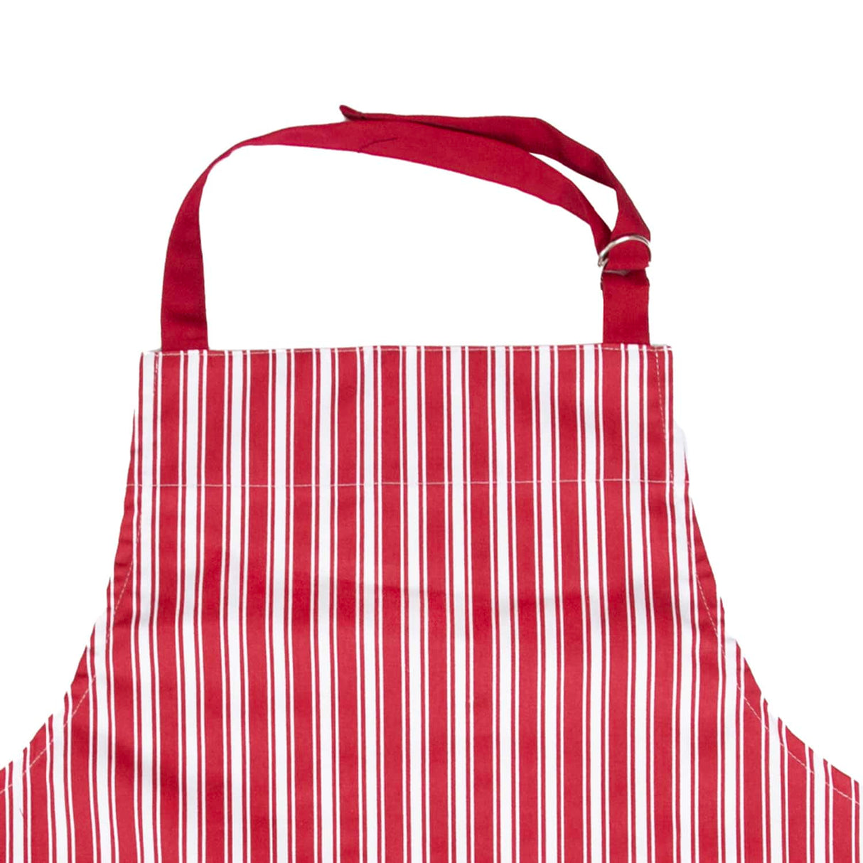 Better Houseware Adjustable Striped Apron, Red