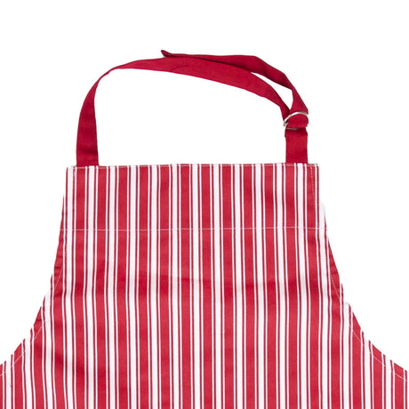 Better Houseware Adjustable Striped Apron, Red