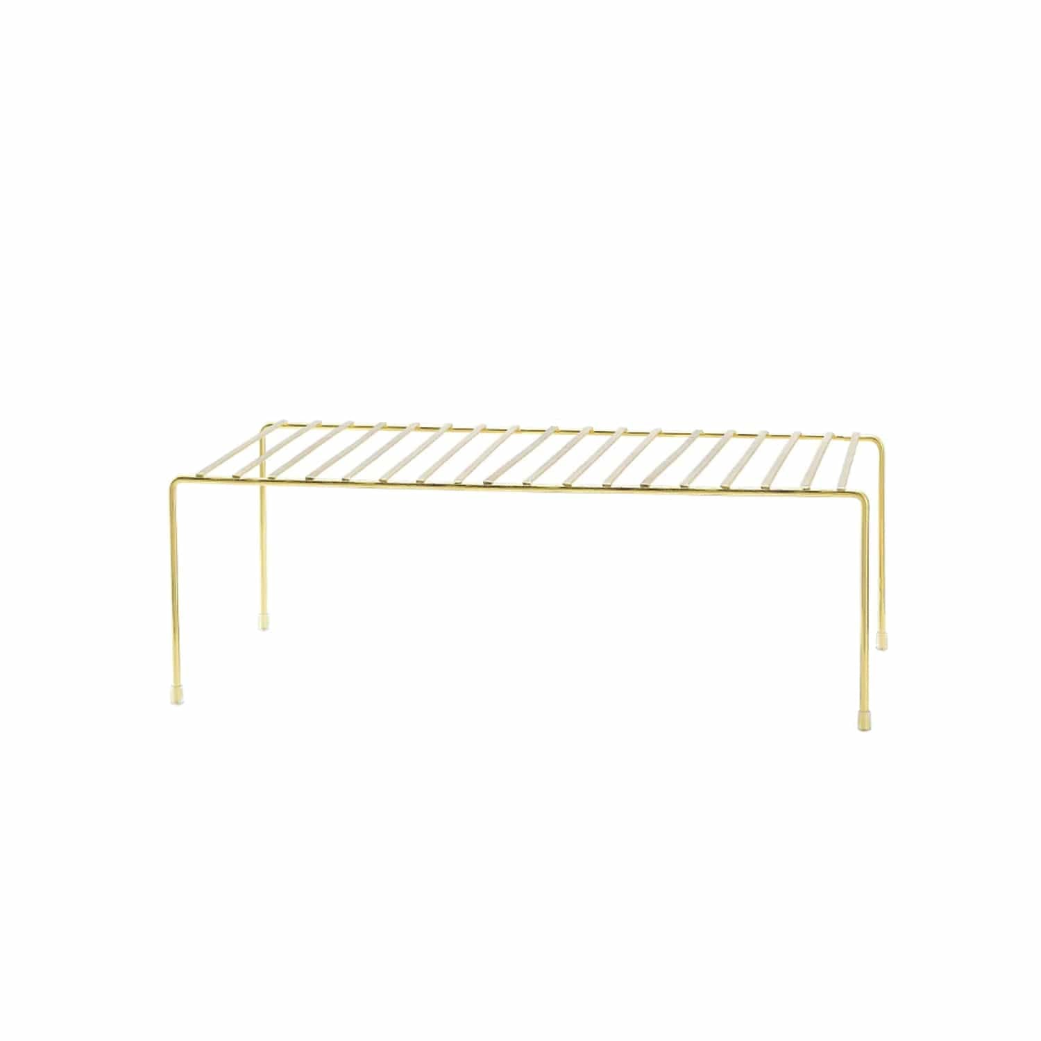 Better Houseware Storage Shelf, Small, Brass