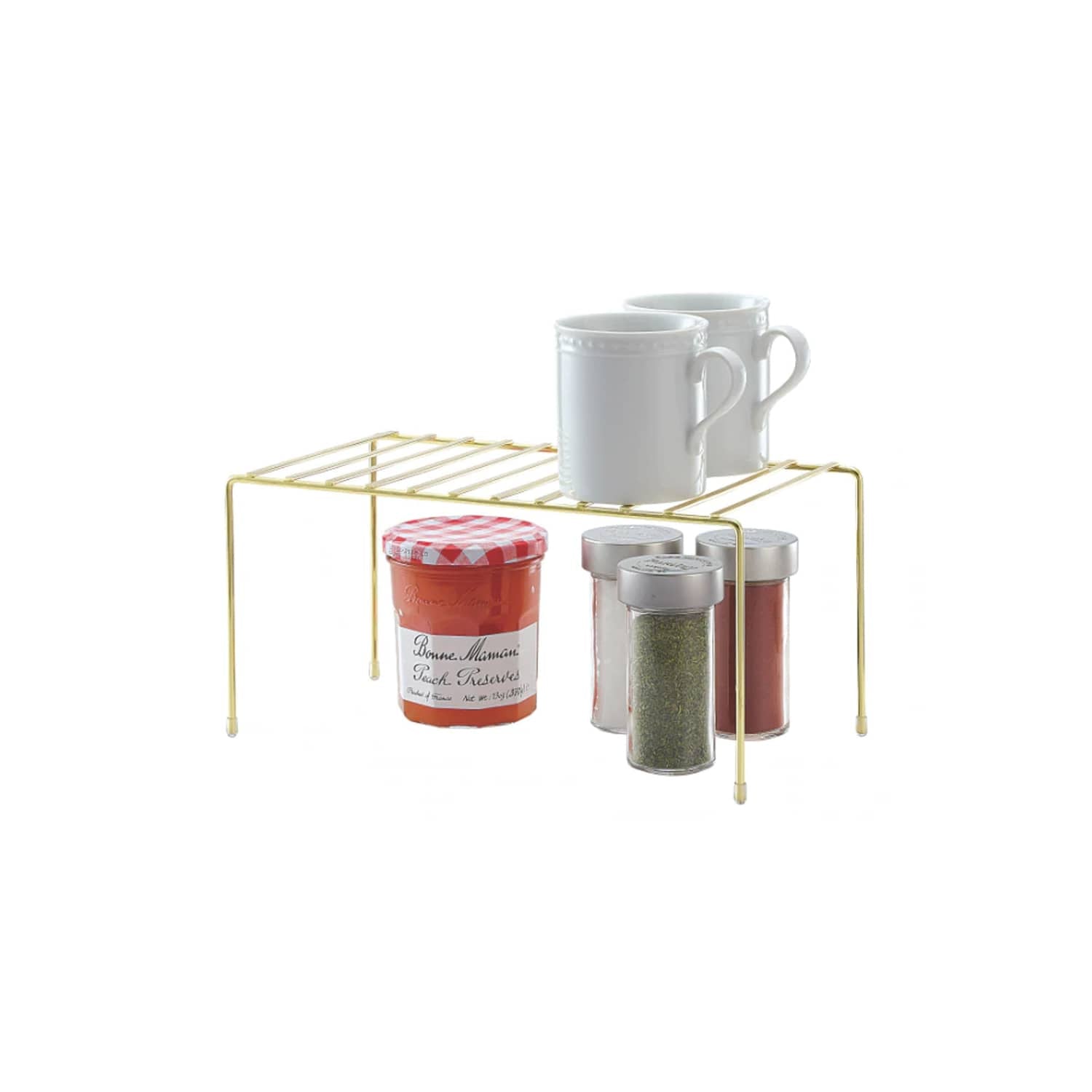 Better Houseware Storage Shelf, Small, Brass