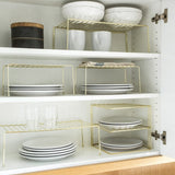 Better Houseware Storage Shelf, Medium, Brass
