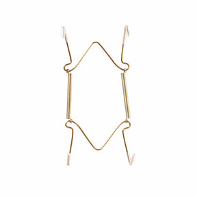 Better Houseware Plate and Tray Hangers, 10-In. to 16-In., Brass