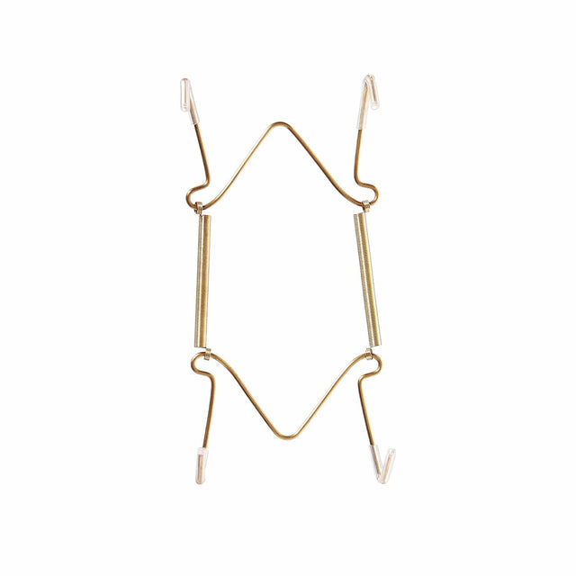 Better Houseware Plate and Tray Hangers, 10-In. to 16-In., Brass