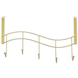 Better Houseware Brass Over-Door Hook Rack