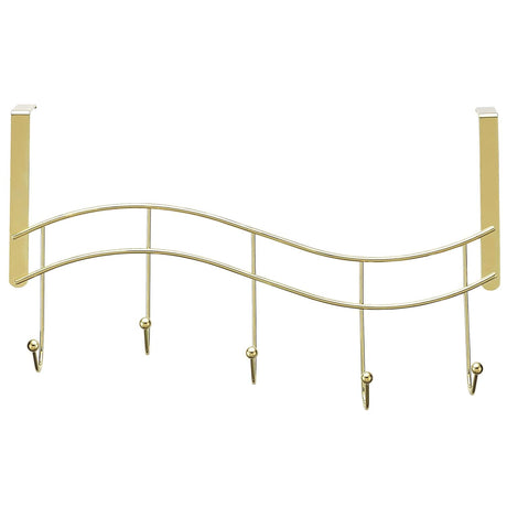 Better Houseware Brass Over-Door Hook Rack