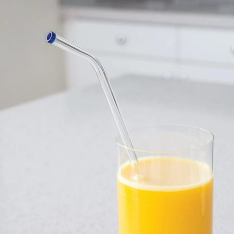Better Houseware Glass Straws with Cleaning Brush, Set of 5, Standard