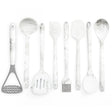 Better Houseware 8-Piece Silicone Utensils Set, White Marble