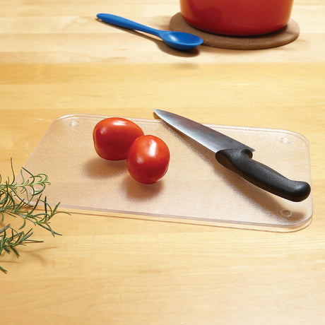 Better Houseware Acrylic Cutting Board, Silver, Small