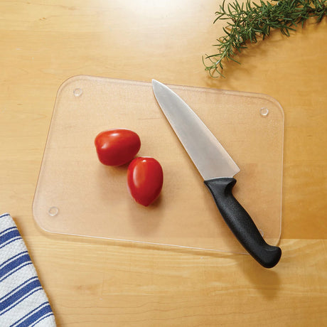 Better Houseware Acrylic Cutting Board, Silver, Small