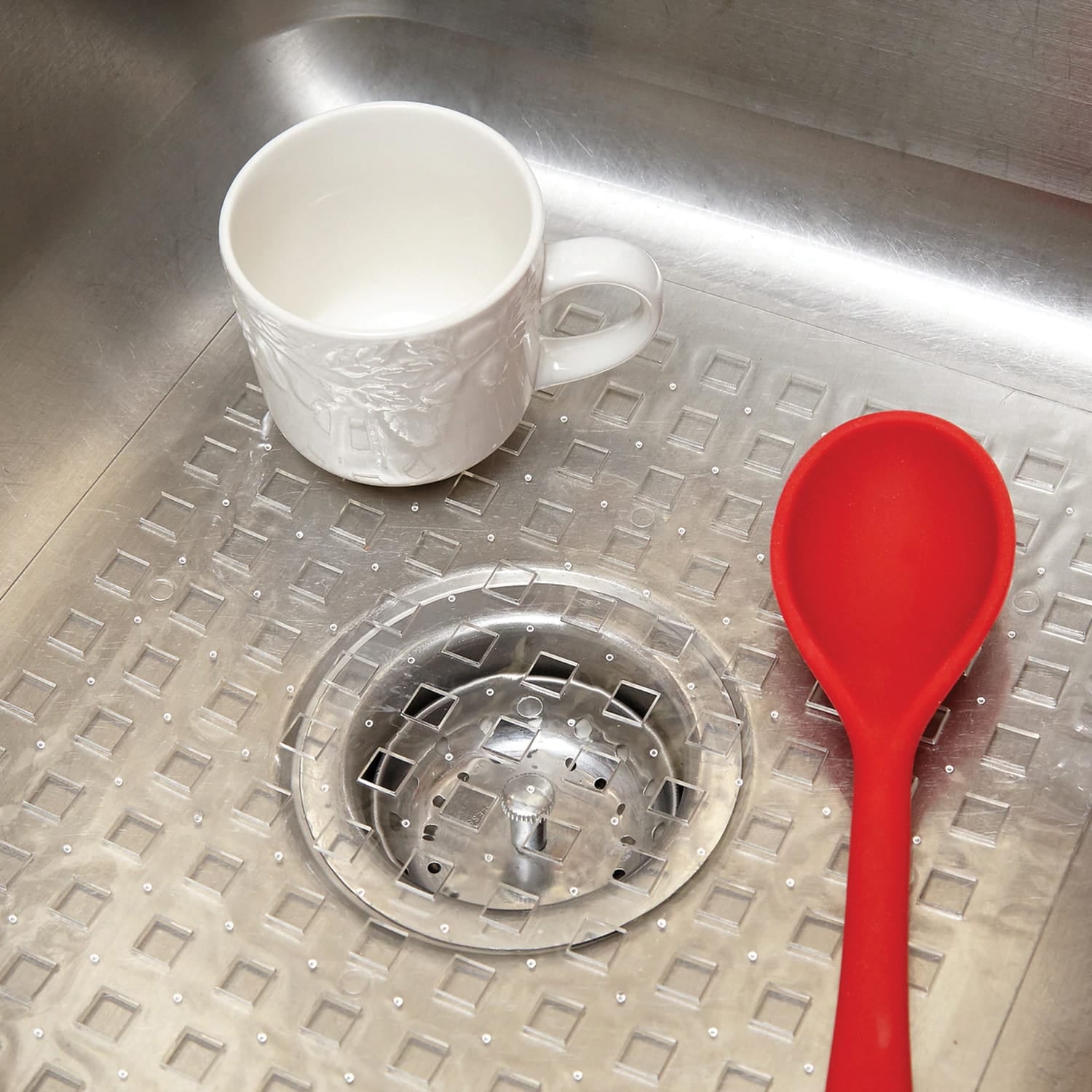 Better Houseware PVC Clear Sink Mat, Medium