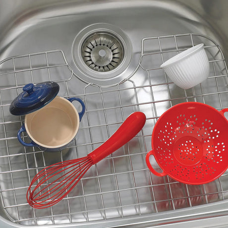 Better Houseware D-Shape Sink Protector, Stainless Steel