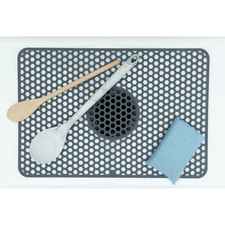 Better Houseware Silicone Sink Mat, Gray, Small