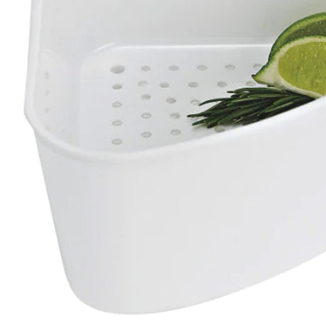Better Houseware White Plastic Corner Sink Strainer