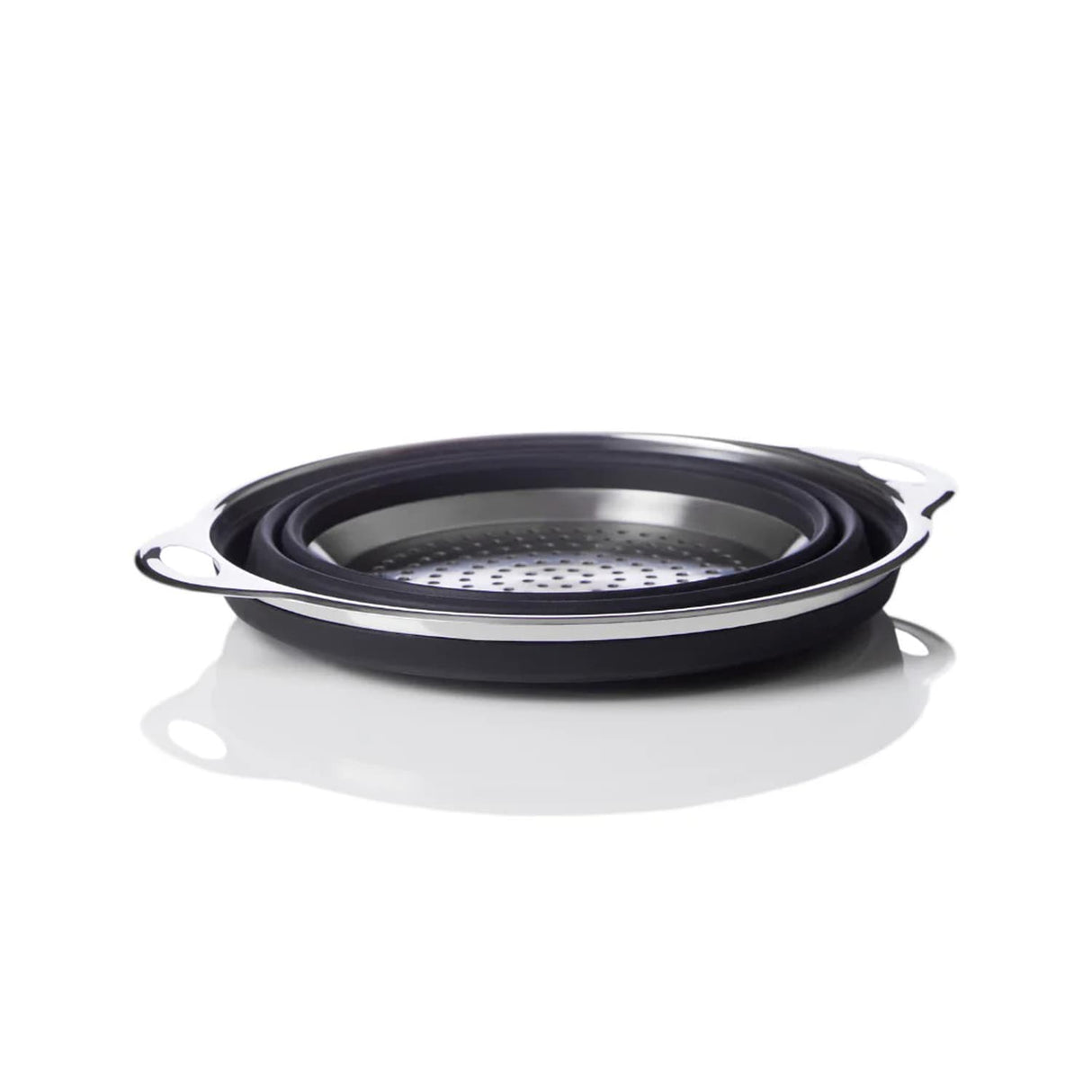 Better Houseware Silicone Collapsible Colander, Black