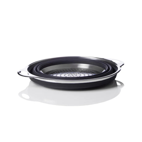 Better Houseware Silicone Collapsible Colander, Black