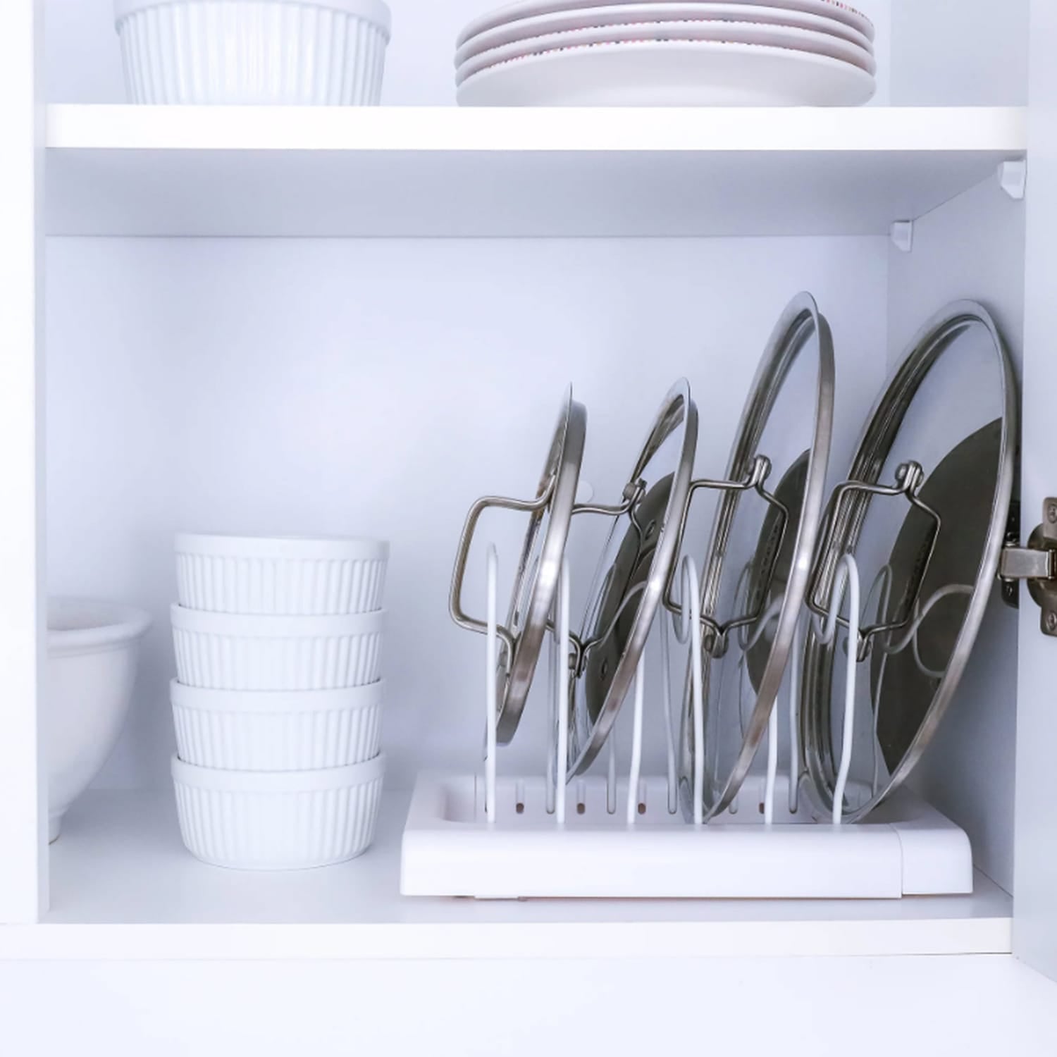 Better Houseware White-Coated-Steel Adjustable Cookware Rack