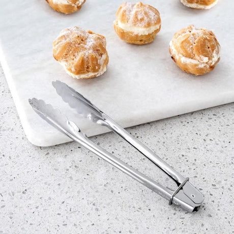 Better Houseware 9-In. Stainless Steel Tongs with Lock
