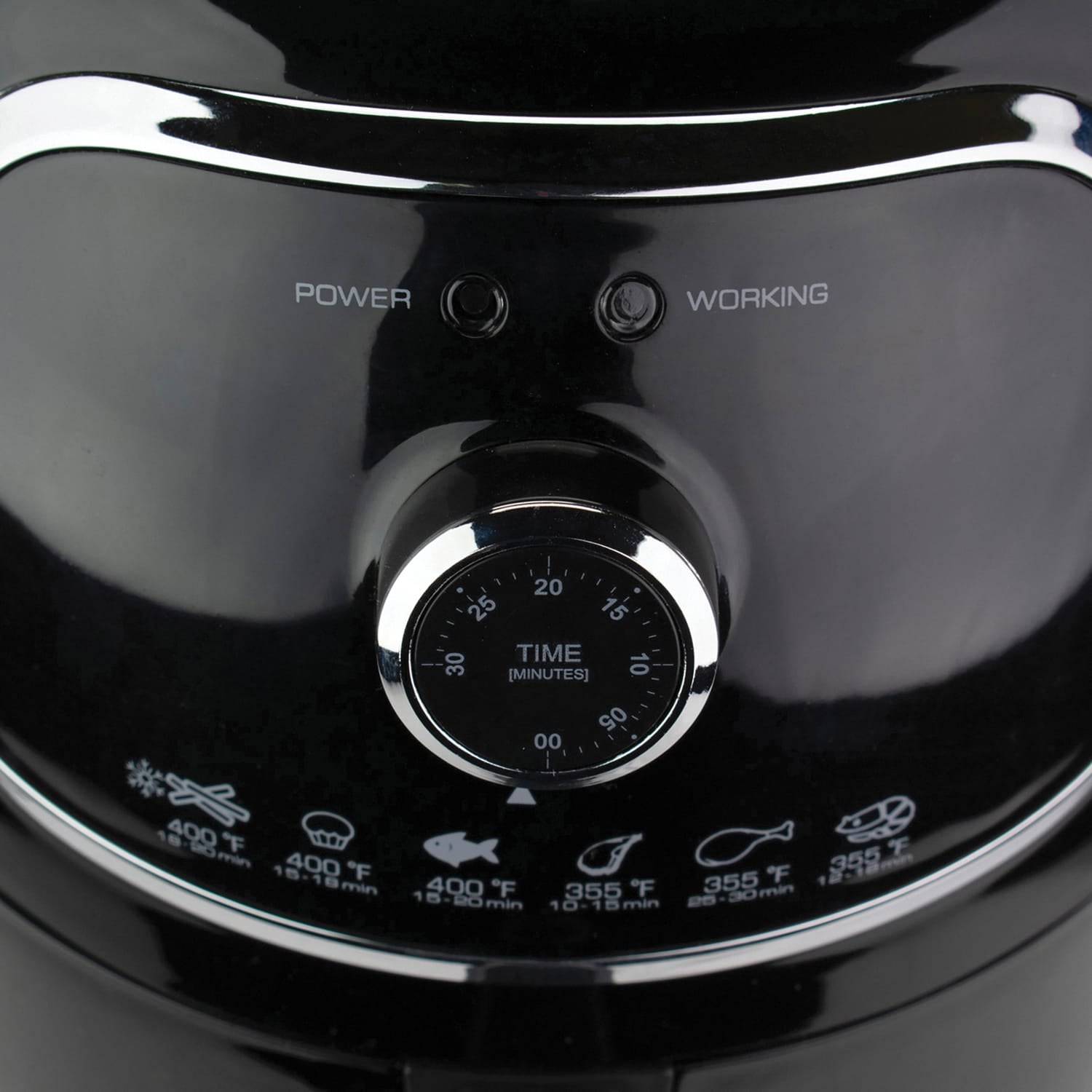 Brentwood 2-Qt. 1200-Watt Electric Air Fryer with Timer and Temperature Control, Black