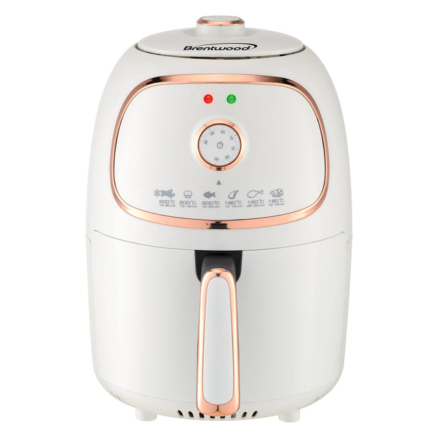 Brentwood 2-Qt. 1200-Watt Electric Air Fryer with Timer and Temperature Control, White