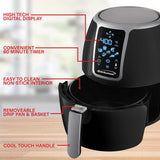 Brentwood 1400-Watt Electric Digital Air Fryer, 4 Qt.
