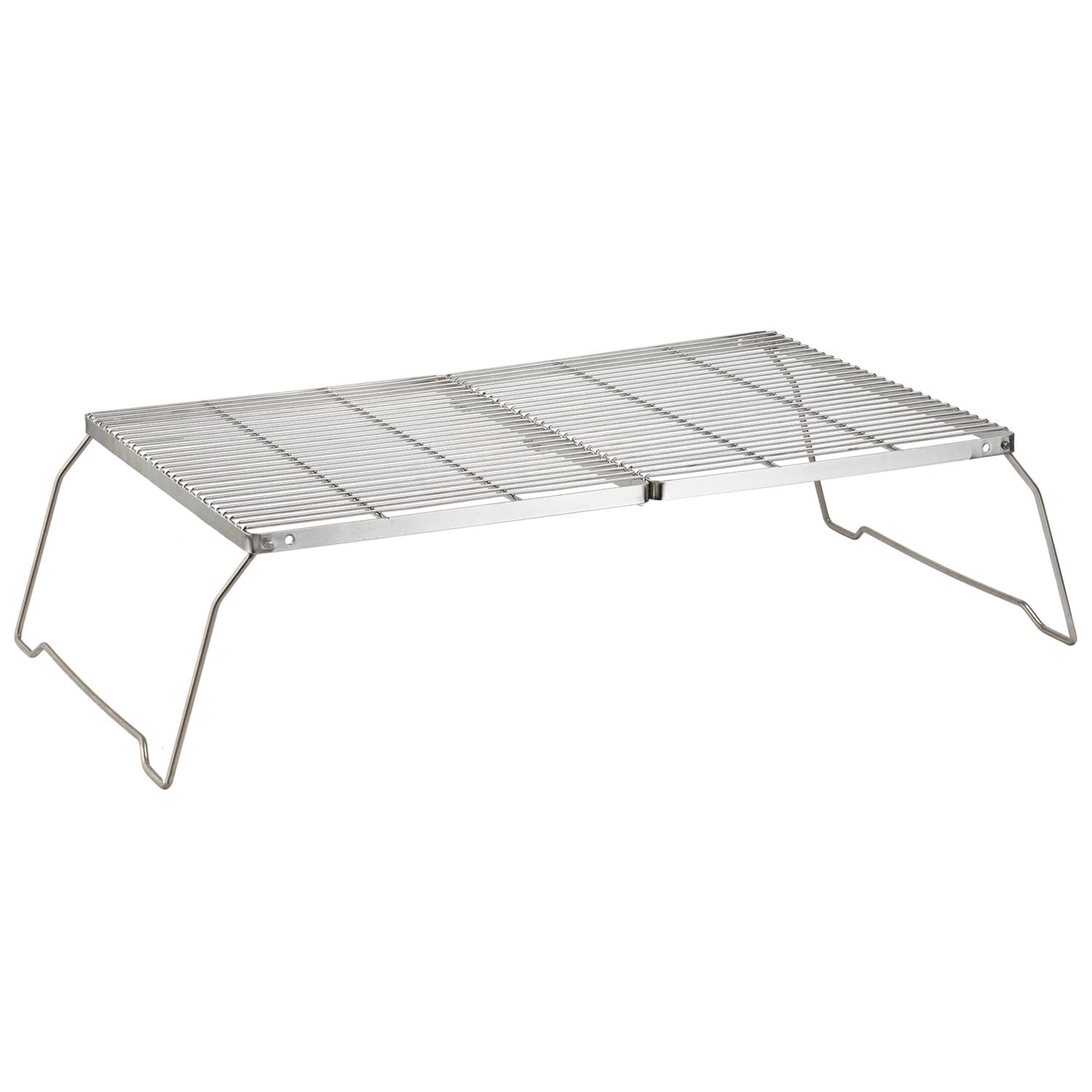 Brentwood 25-In. x 17-In. Heavy-Duty Stainless Steel Portable Folding Campfire Grill with Carry Bag, BB-17X25SS
