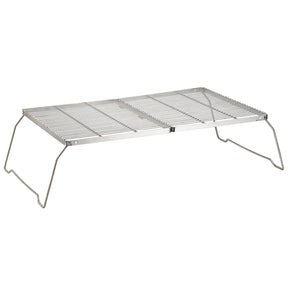 Brentwood 25-In. x 17-In. Heavy-Duty Stainless Steel Portable Folding Campfire Grill with Carry Bag, BB-17X25SS