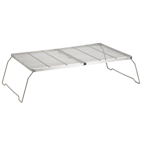 Brentwood 25-In. x 17-In. Heavy-Duty Stainless Steel Portable Folding Campfire Grill with Carry Bag, BB-17X25SS