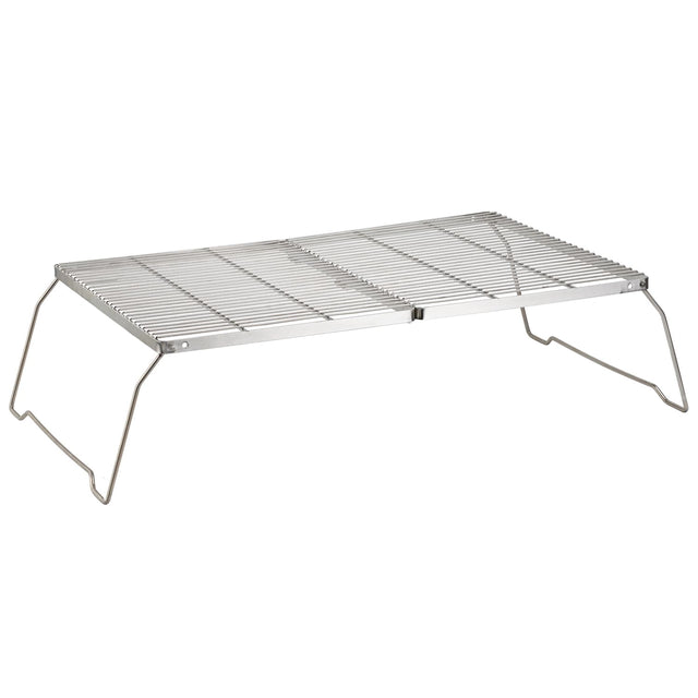 Brentwood 25-In. x 17-In. Heavy-Duty Stainless Steel Portable Folding Campfire Grill with Carry Bag, BB-17X25SS